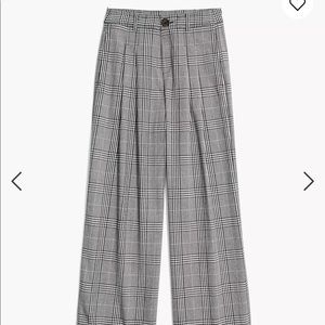 madewell high rise plaid pants